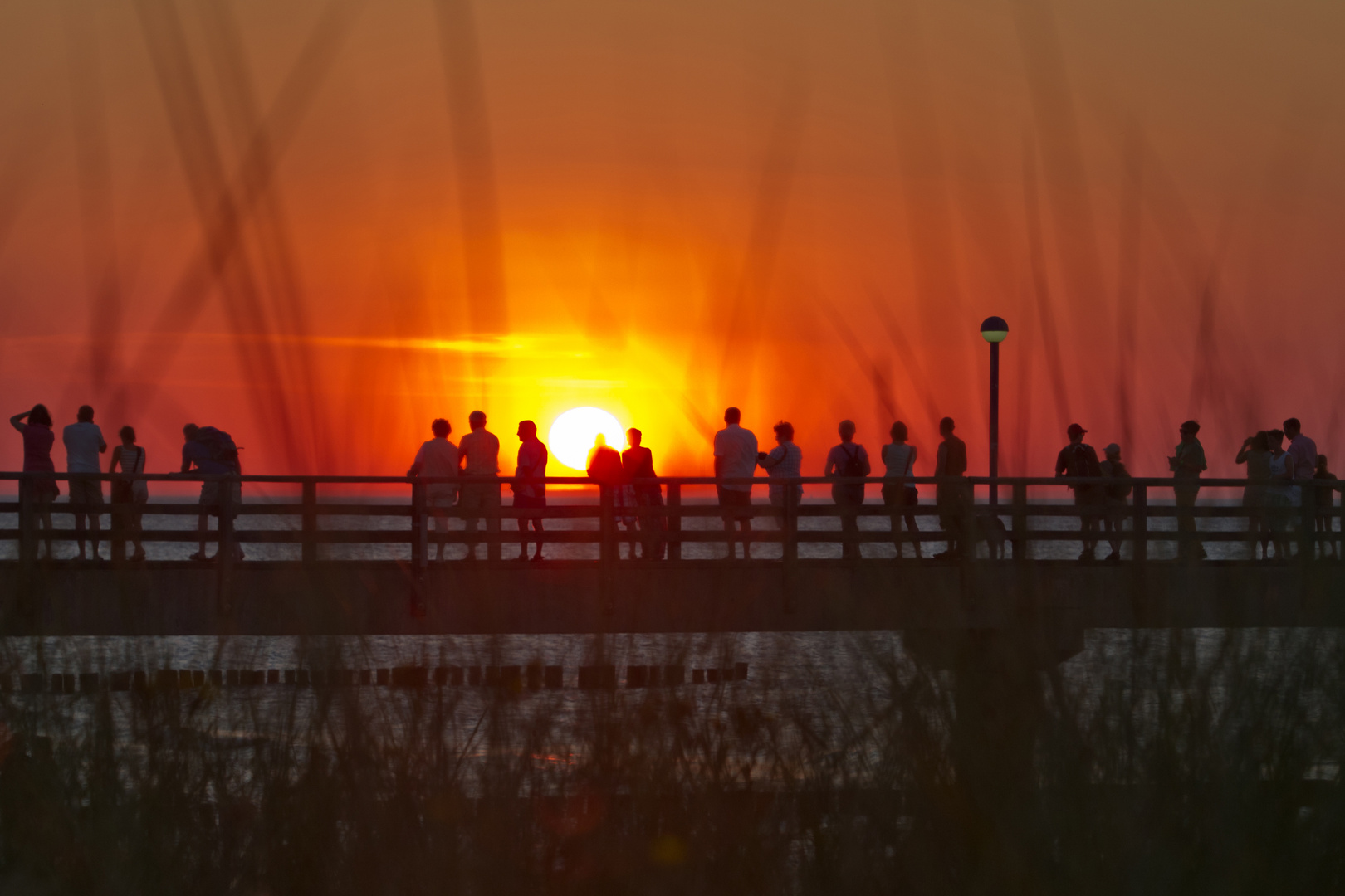 Abend auf der Seebrücke in Zingst