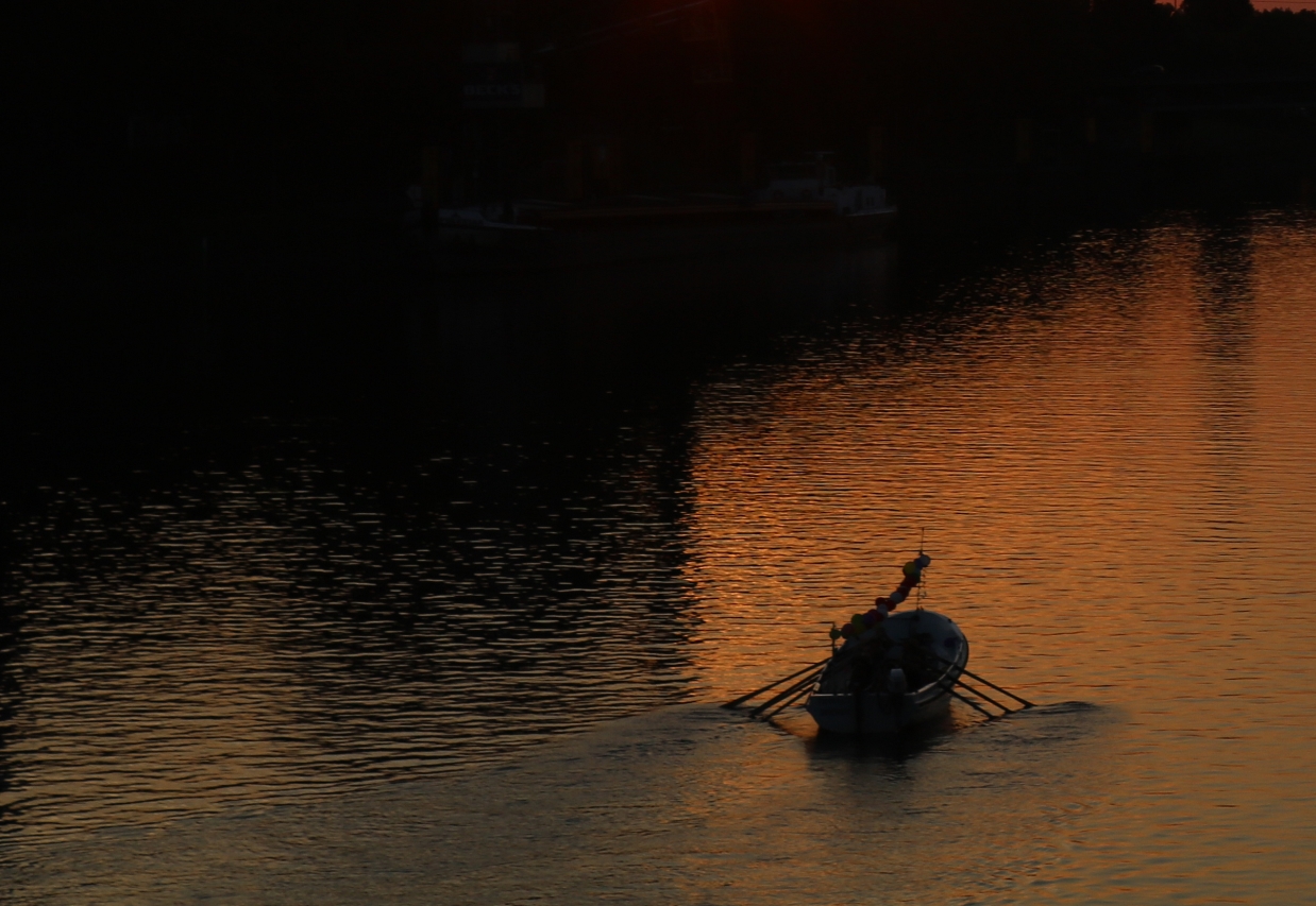 Abend auf der Weser