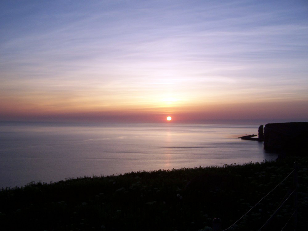 Abend auf Helgoland