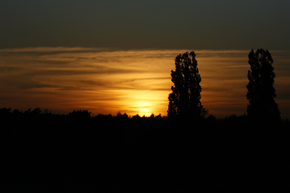 Abend-Blick von meinem Balkon