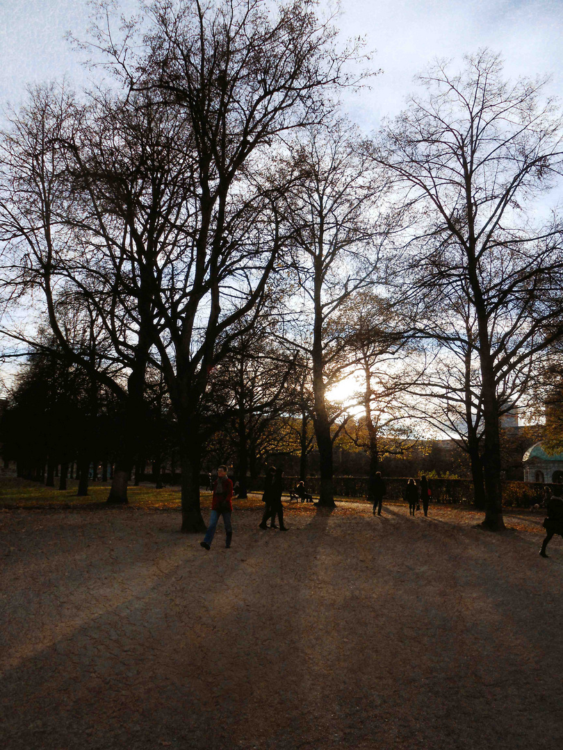 Abend des letzten goldenen Oktober