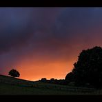 Abend-Feuer über meinem Tal...