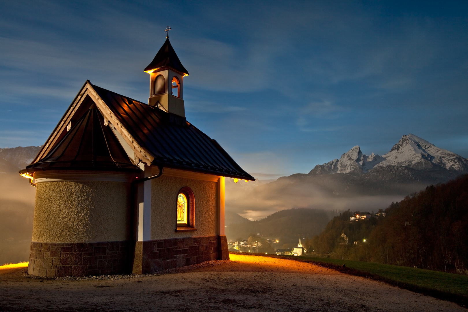 Abend im Berchtesgadener Land
