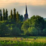 Abend im Dorf