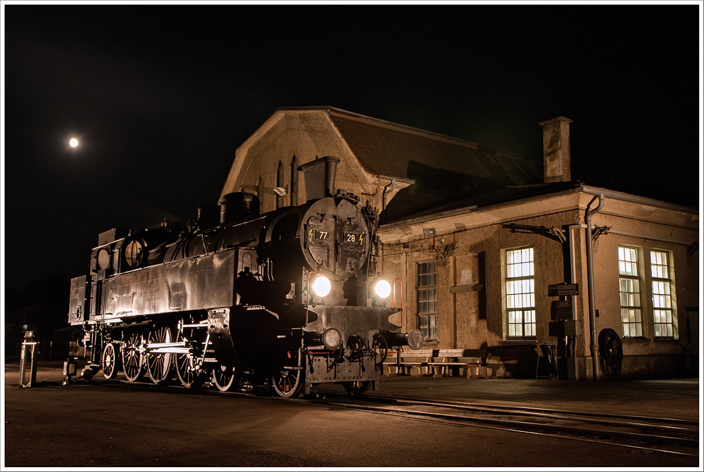 Abend im Eisenbahnmuseum