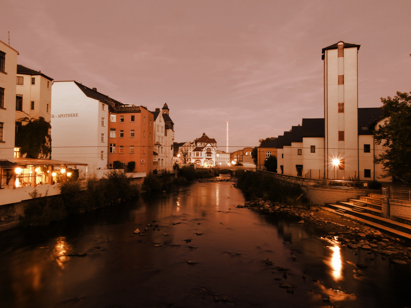 Abend im Erzgebirge