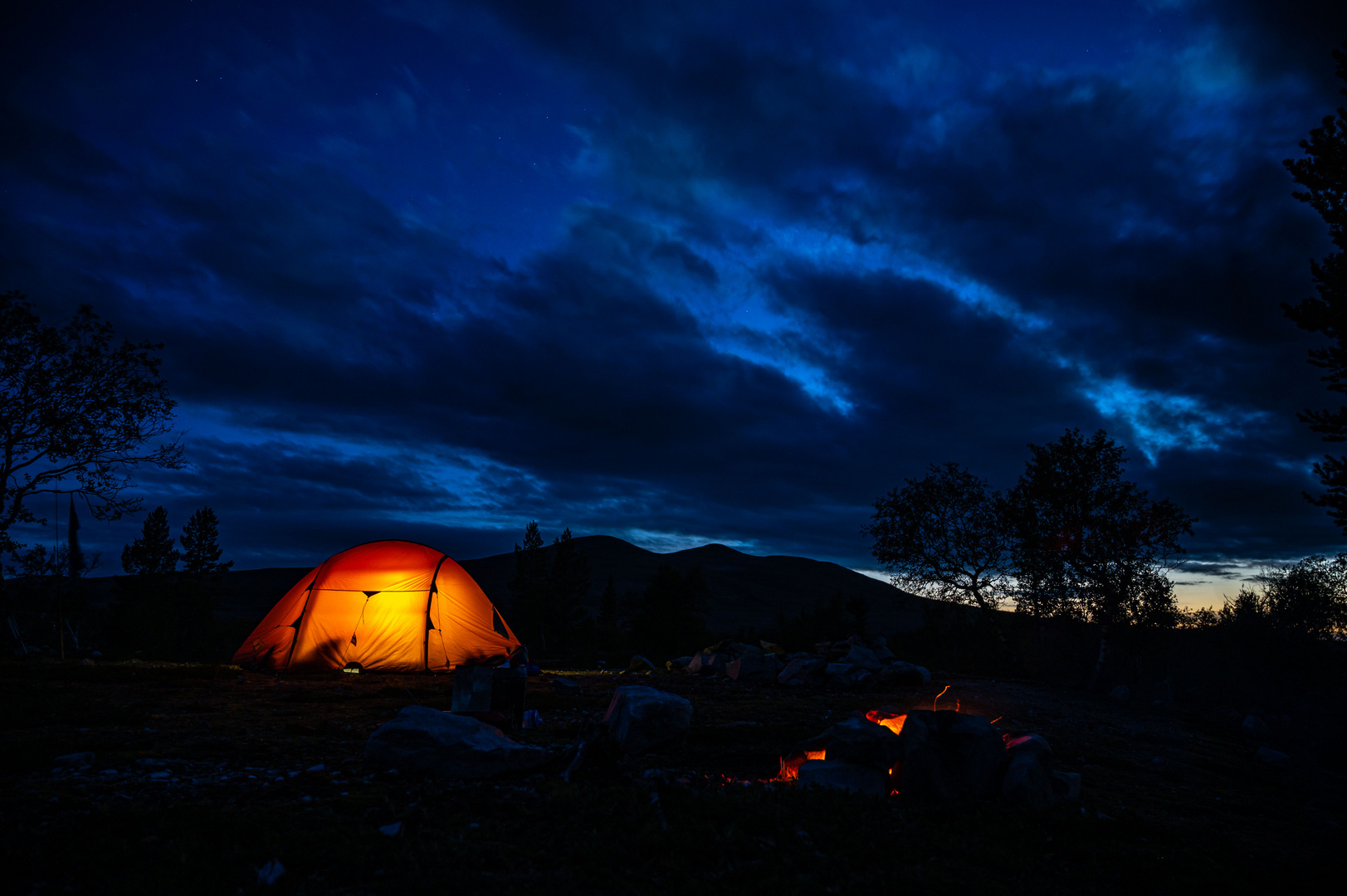 Abend im Grøtådalen