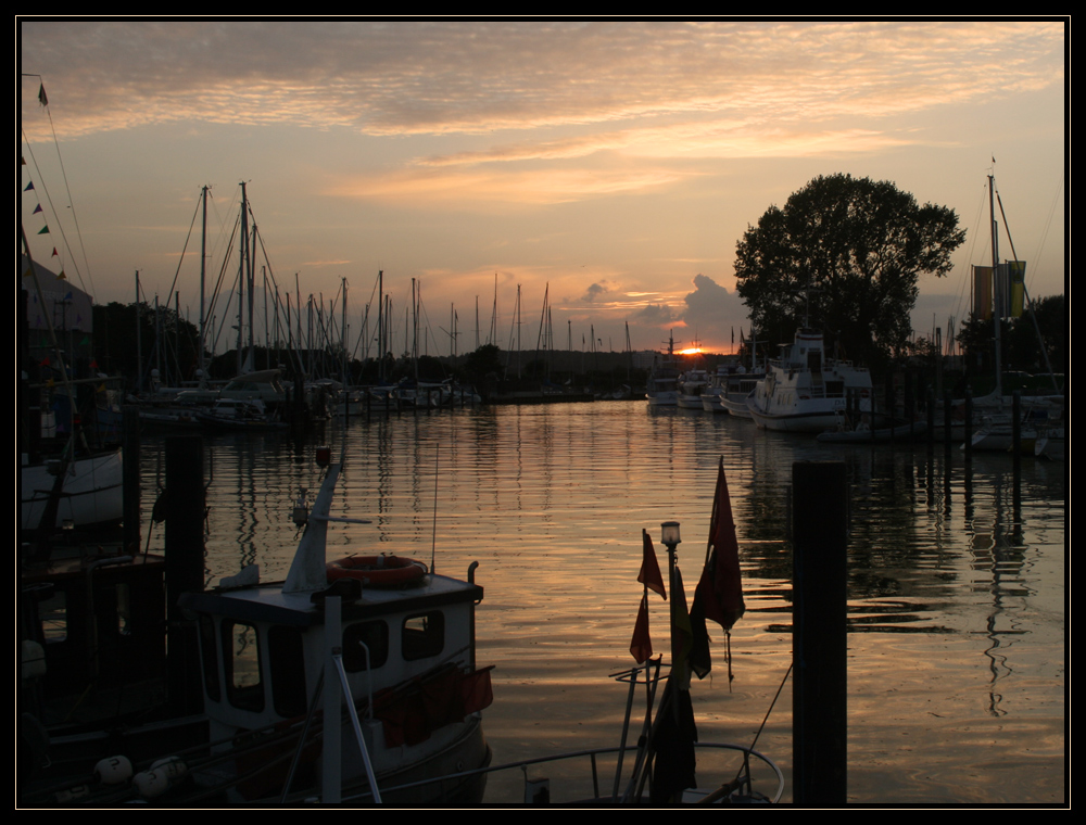 Abend im Hafen von Niendorf/Ostsee