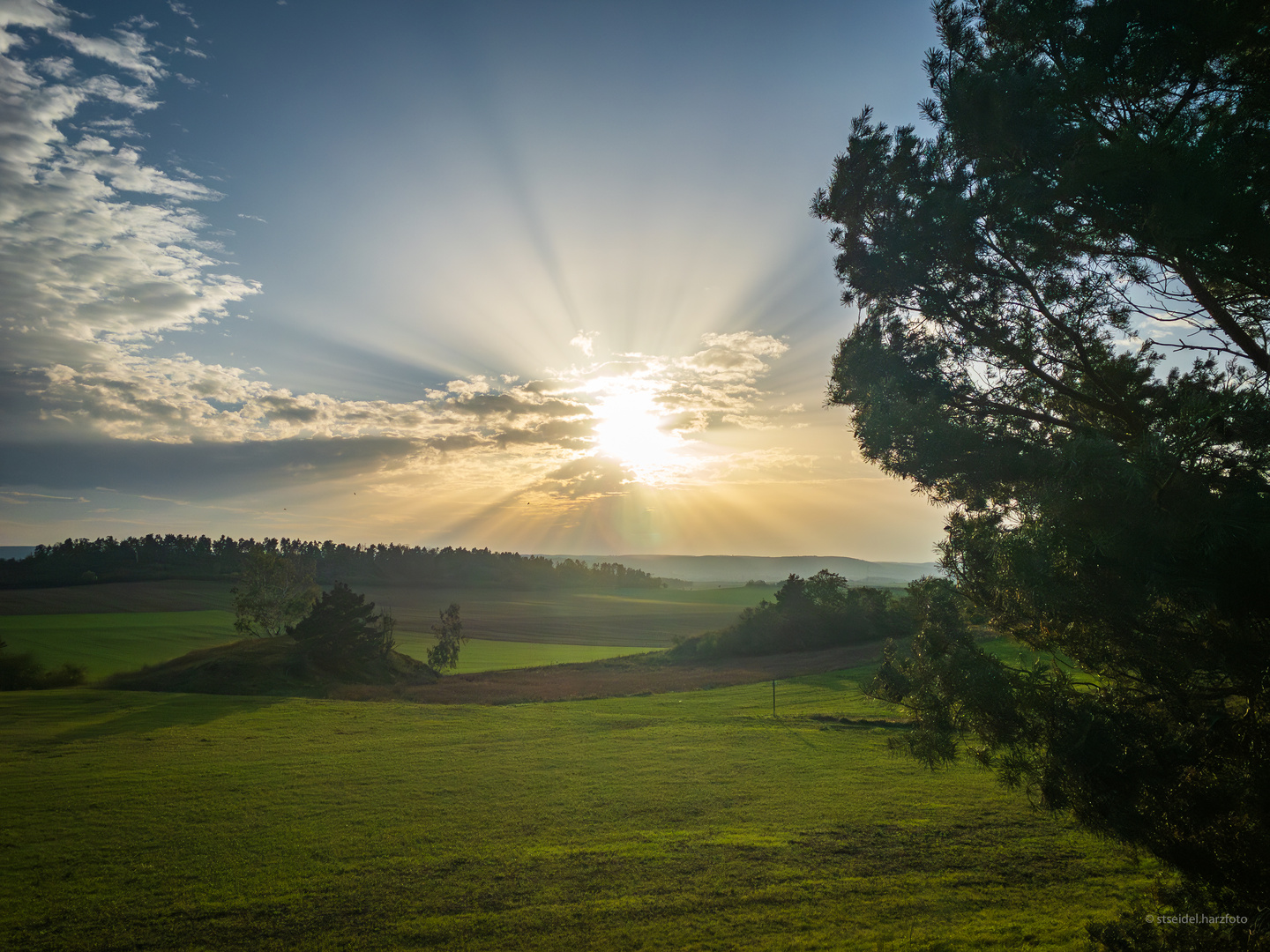 Abend im Harzvorland