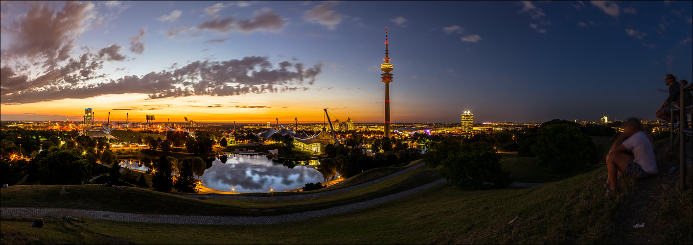 Abend im Olympiapark München