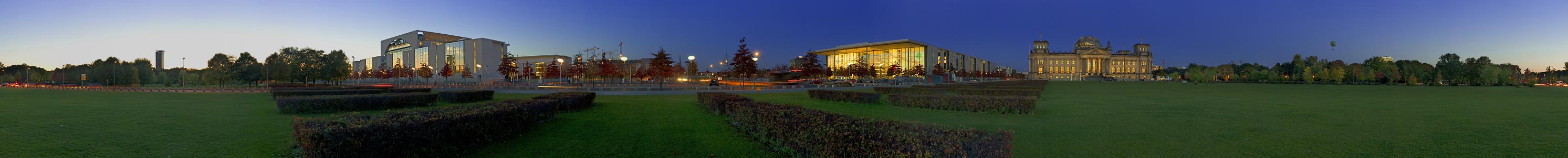 Abend im Regierungsviertel