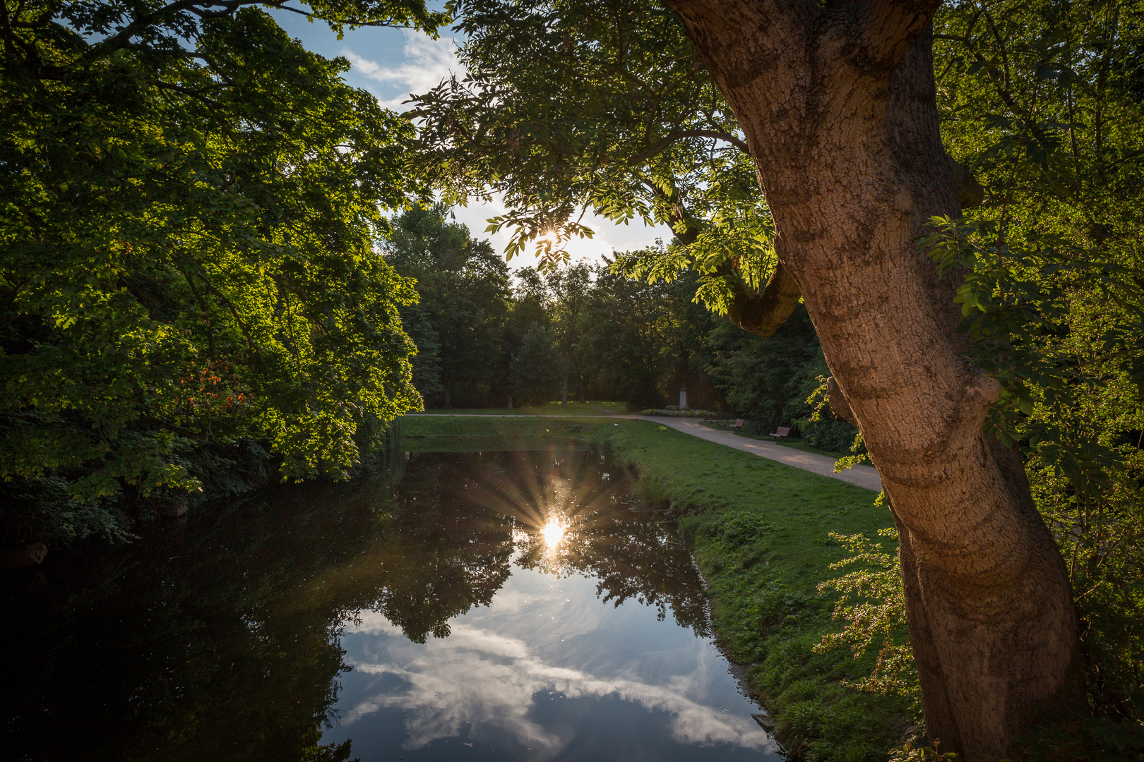 Abend im Schlosspark Köthen