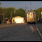 Abend im Straßenbahnmuseum Skjoldenaesholm (DK)