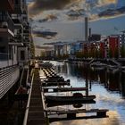 Abend im Westhafen Frankfurt