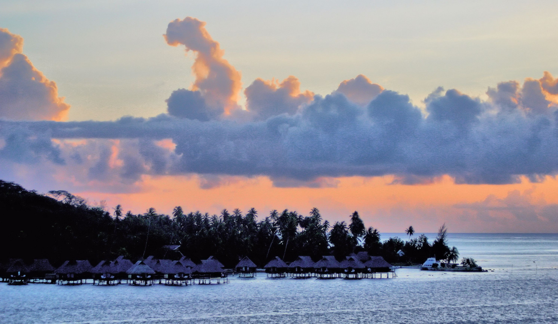 Abend in Bora-Bora