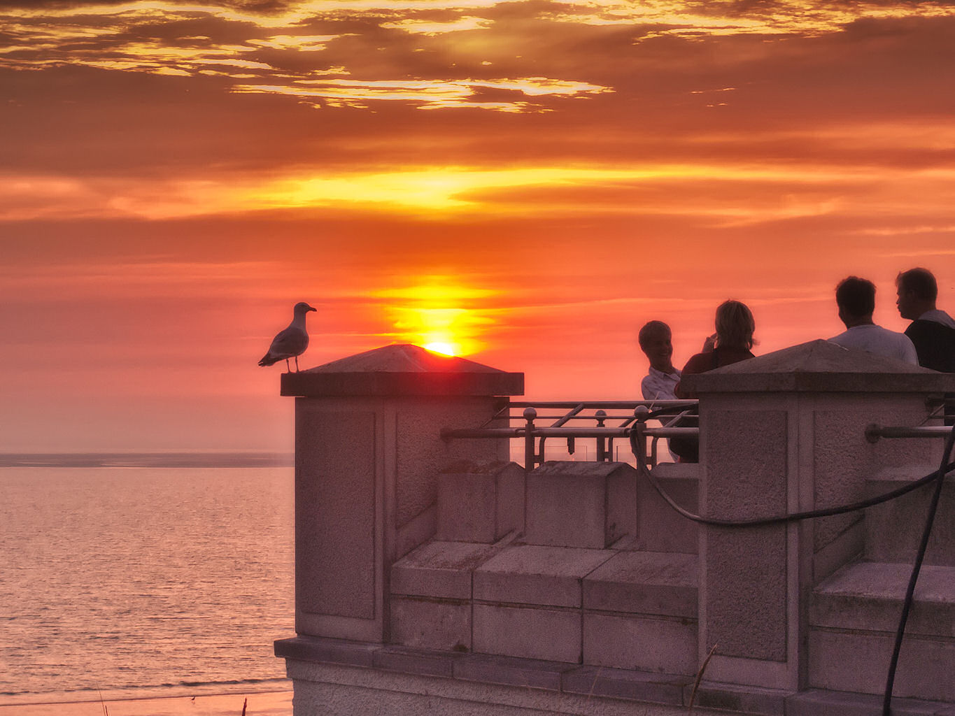 Abend in Borkum