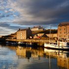 Abend in Burghead, Schottland