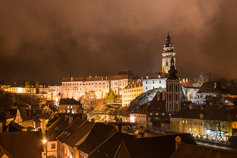 Abend in Cesky Krumlov