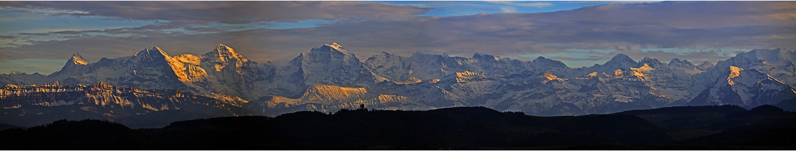 ...abend in den berner alpen...