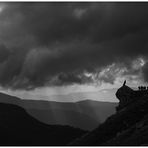 abend in den dolomiten