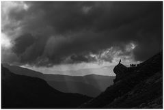 abend in den dolomiten