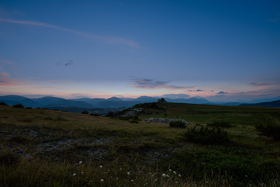 Abend in den Monti Sibillini