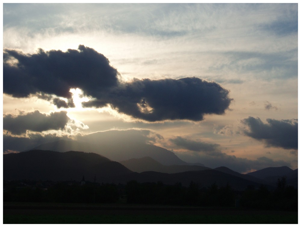 Abend in den Voralpen