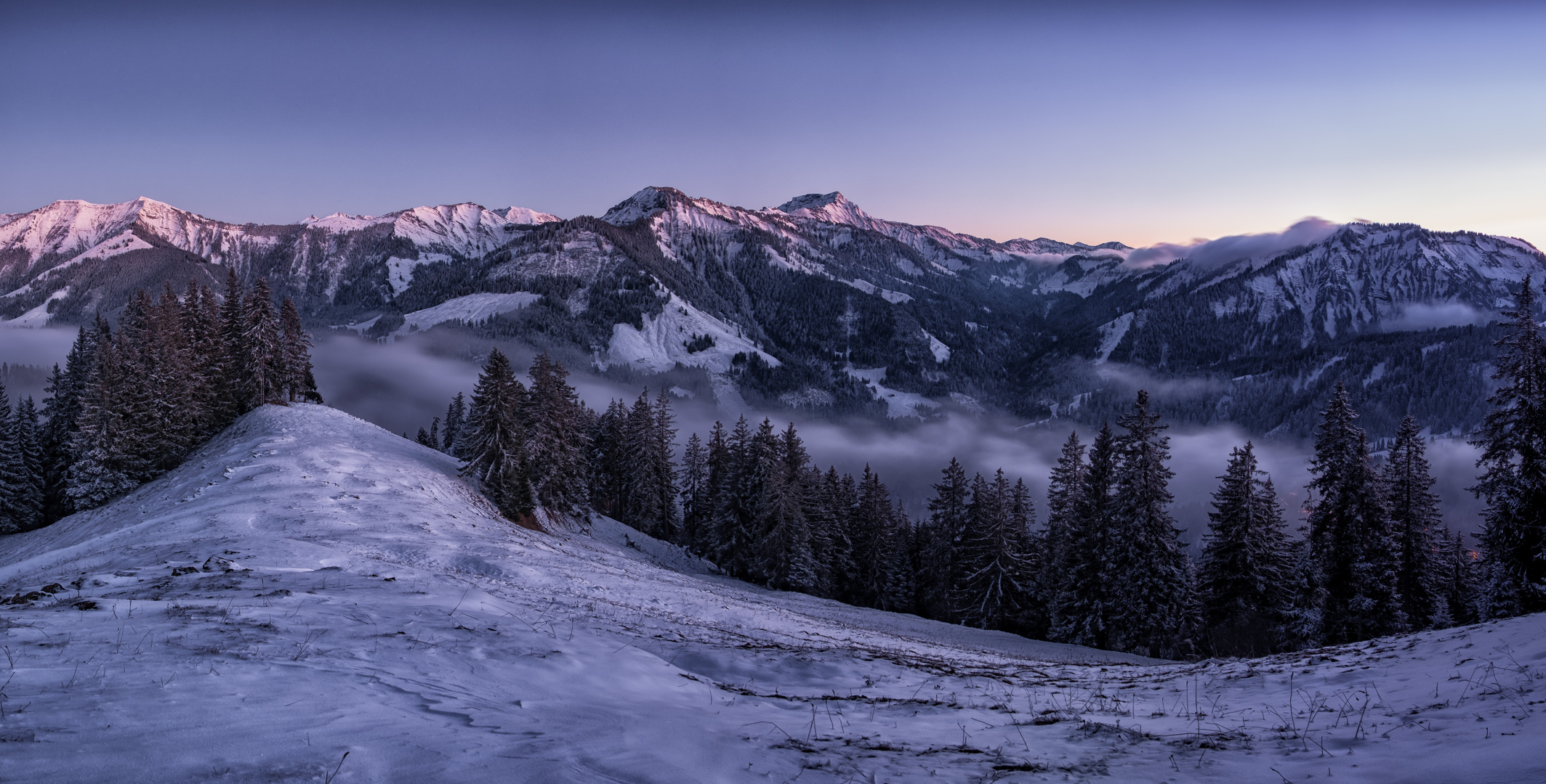 Abend in der Alpen 