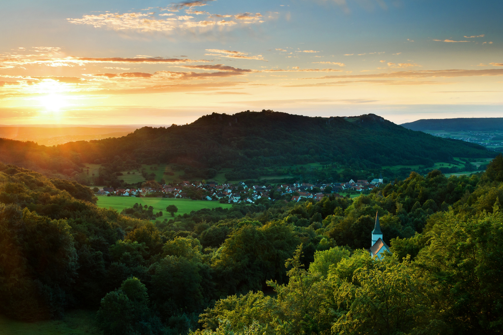 Abend in der Fränkischen Schweiz