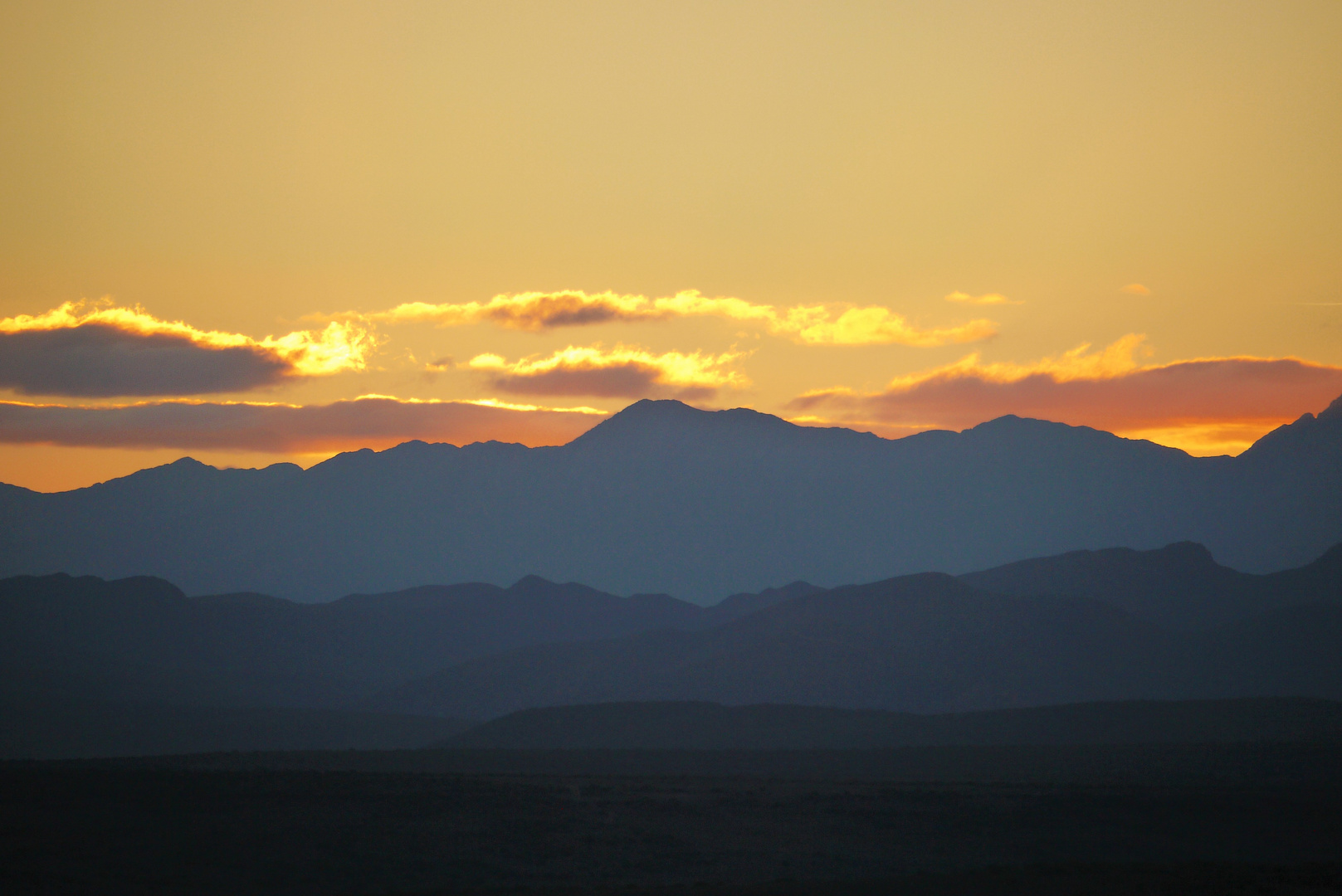 Abend in der kleinen Karoo 