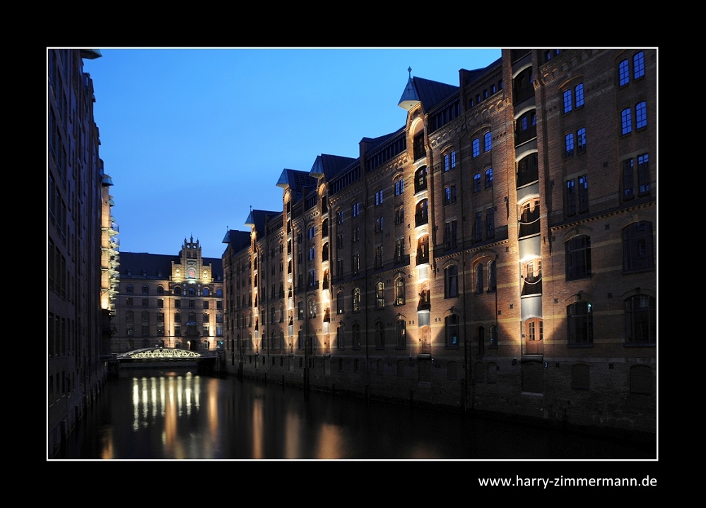 Abend in der Speicherstadt