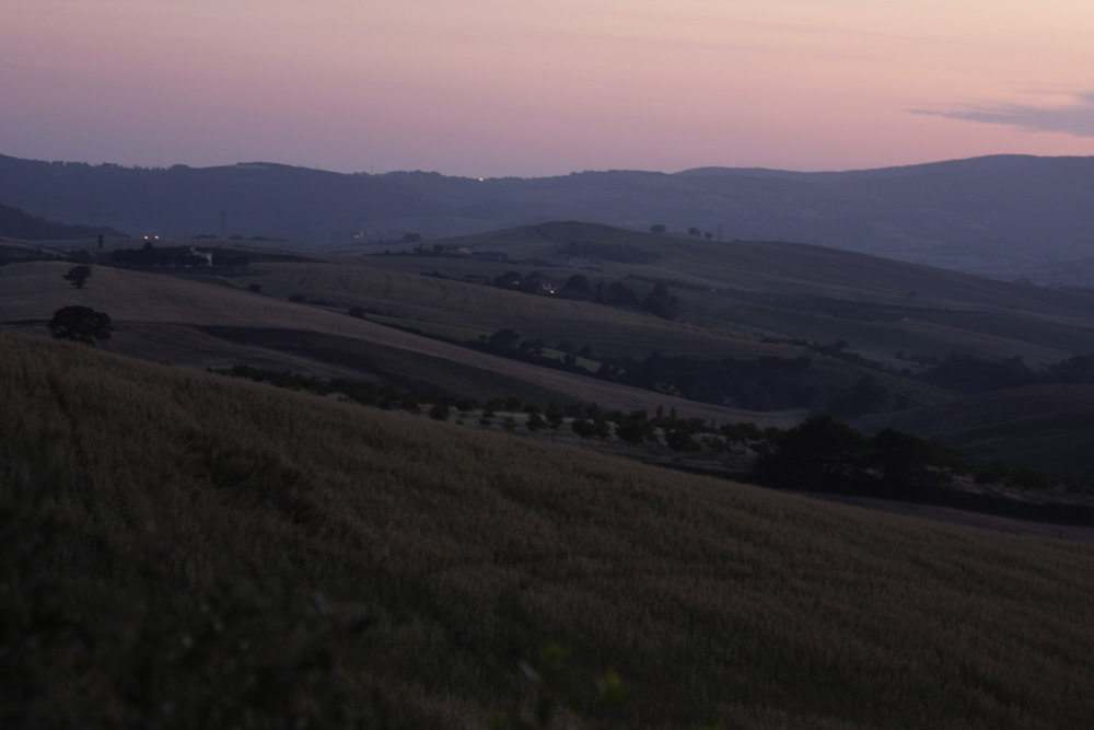 Abend in der Toskana