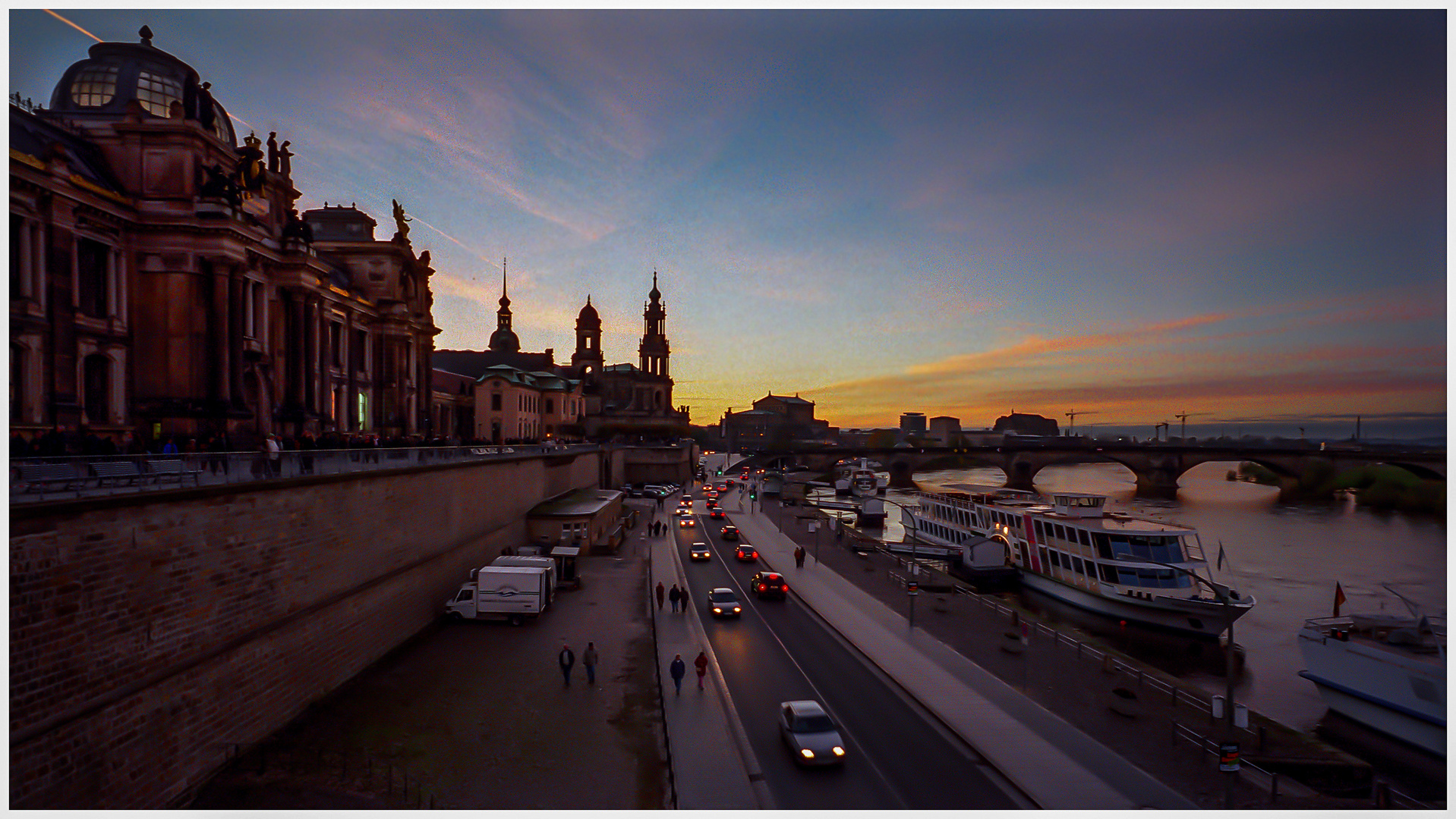 Abend in Dresden 