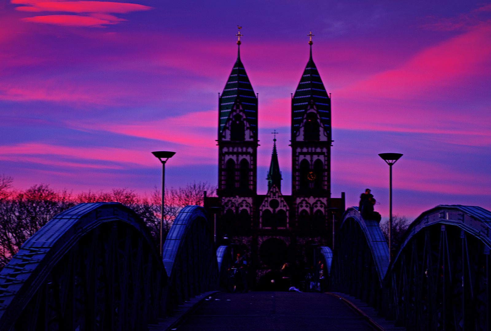 Abend in Freiburg