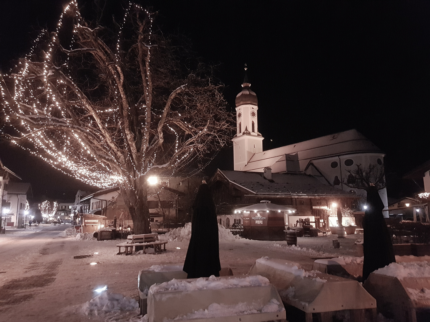 Abend in Garmisch