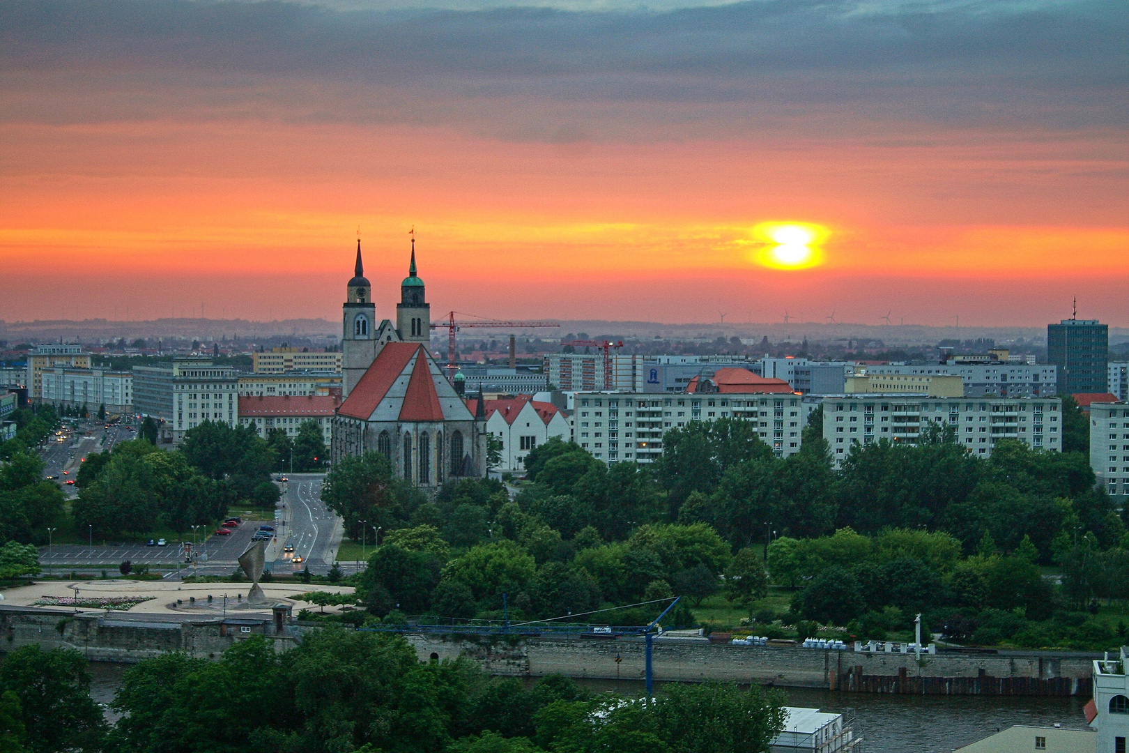 Abend in Magdeburg