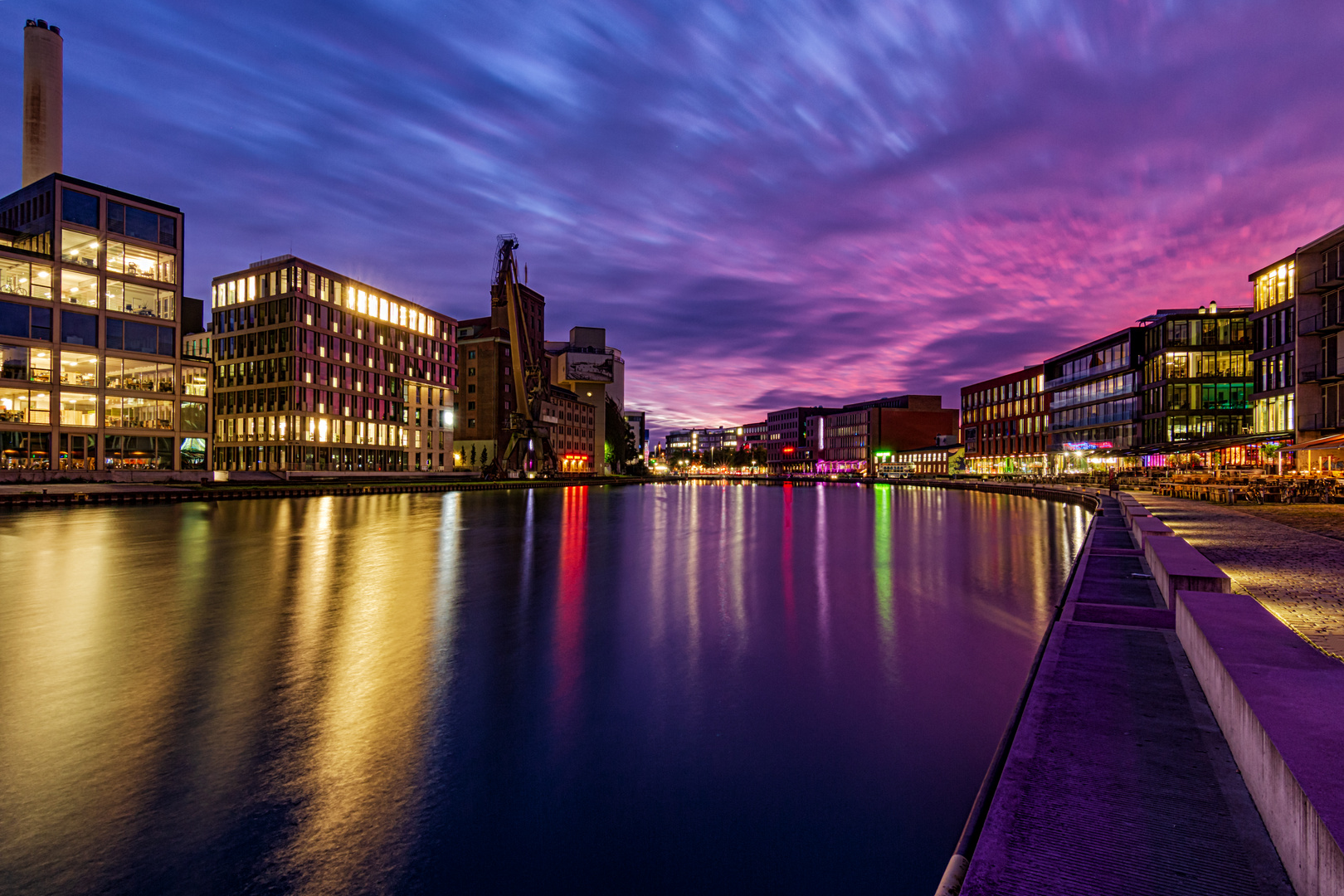 Abend in Münster Hafen 