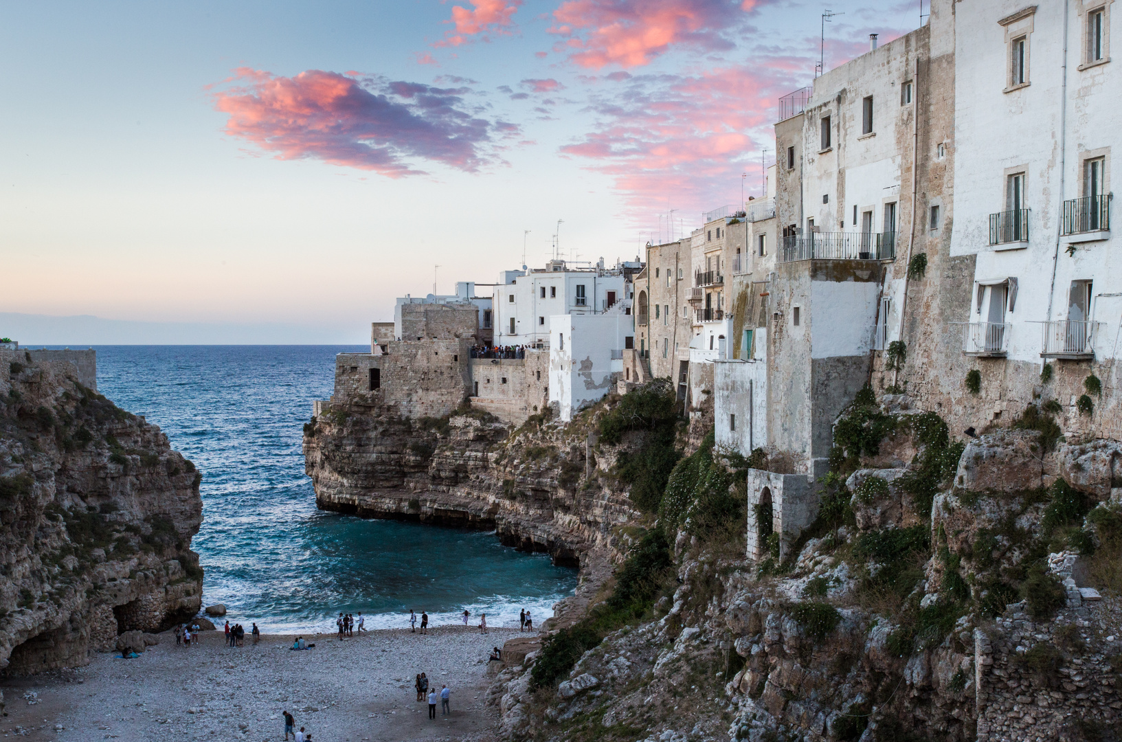 Abend in Polignano