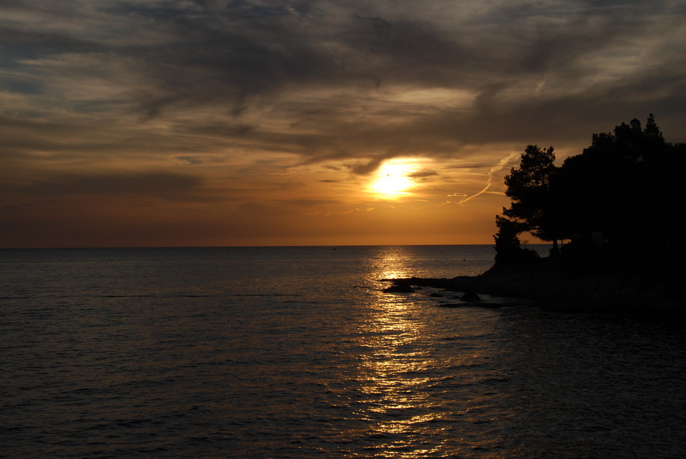 Abend in Porec (Kroatien)