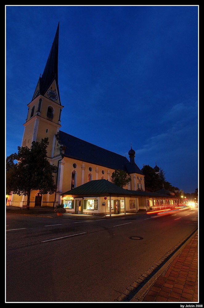 Abend in Prien - Pfarrkirche Maria Himmelfahrt