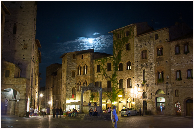 Abend in San Gimignano