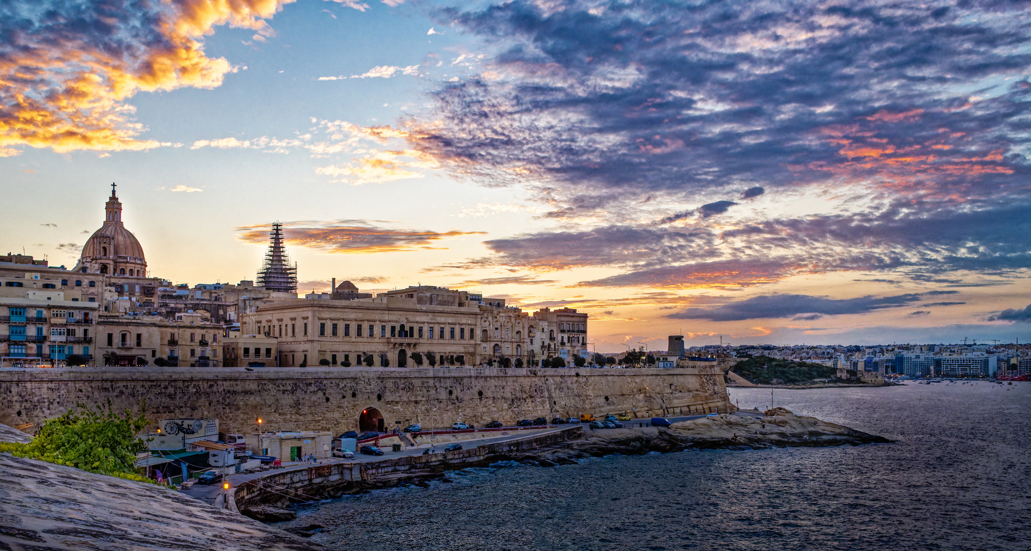 Abend in  Valletta