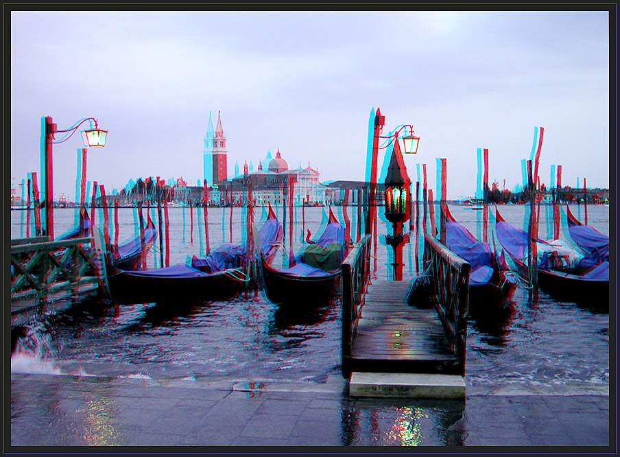 Abend in Venedig [3D Anaglyphe]