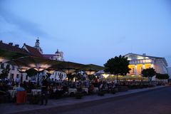 Abend in Vilnius