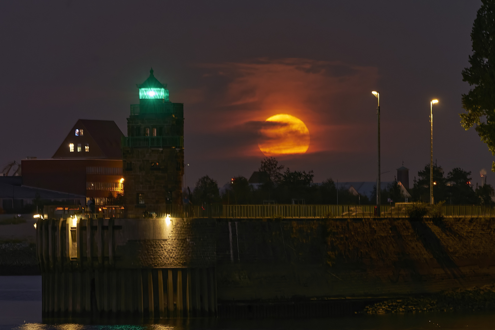 Abend letzter Supermond 2022 3