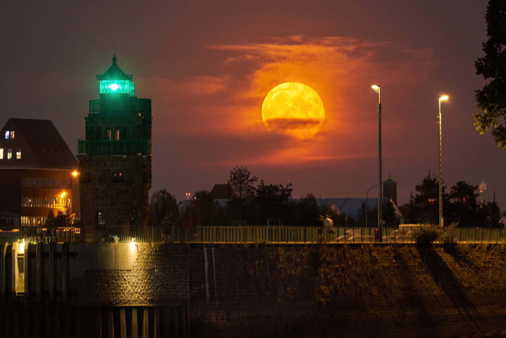 Abend letzter Supermond 2022 4