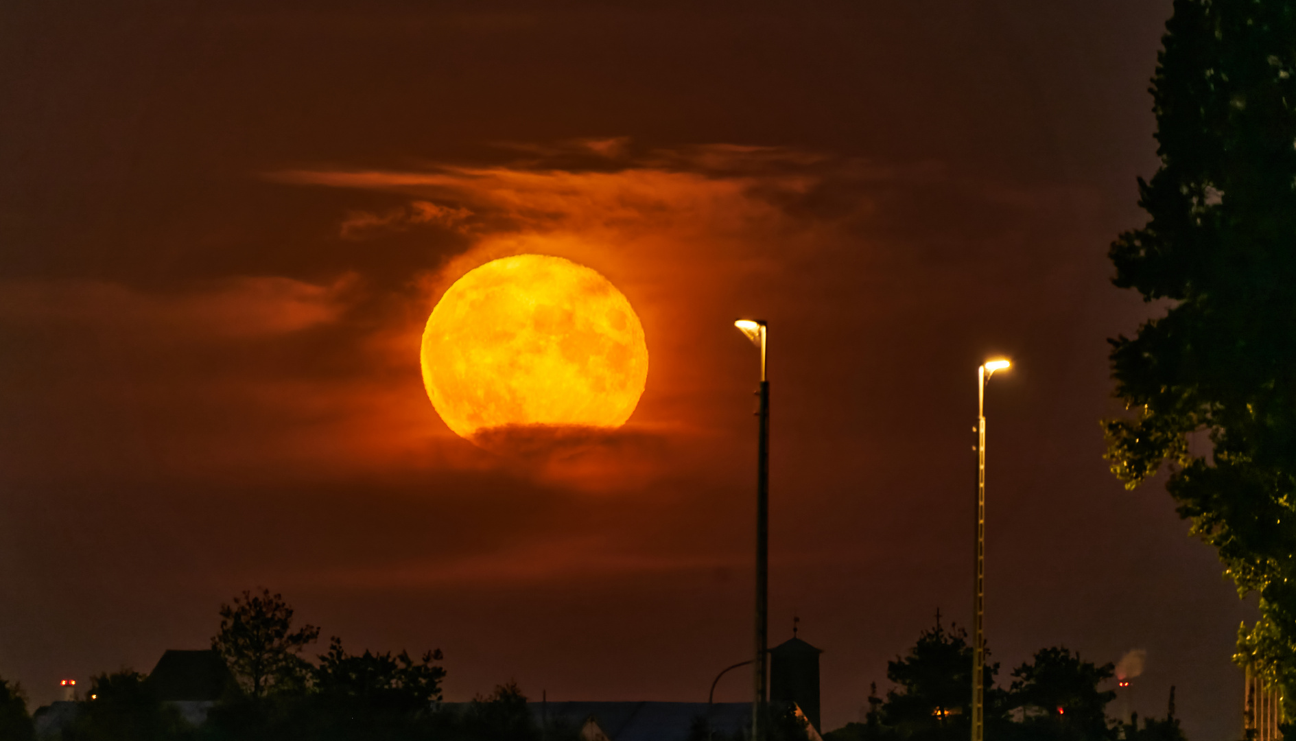 Abend letzter Supermond 2022 6