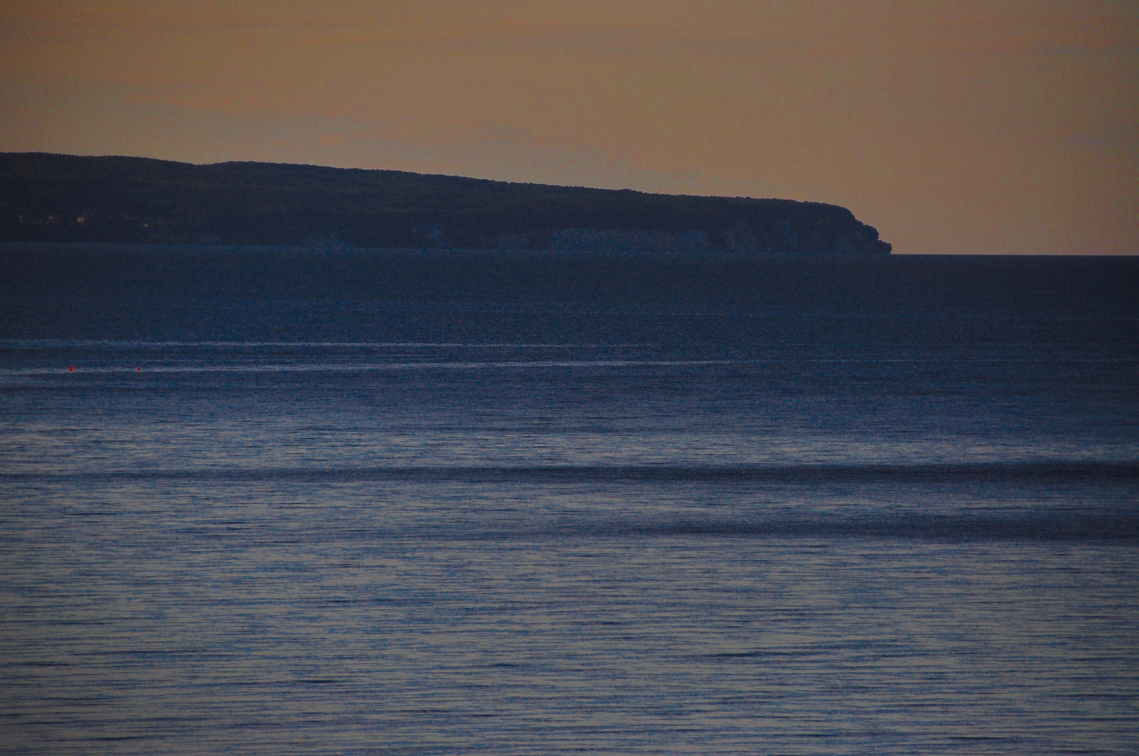 Abend, Meer, Steilküste, geschönt