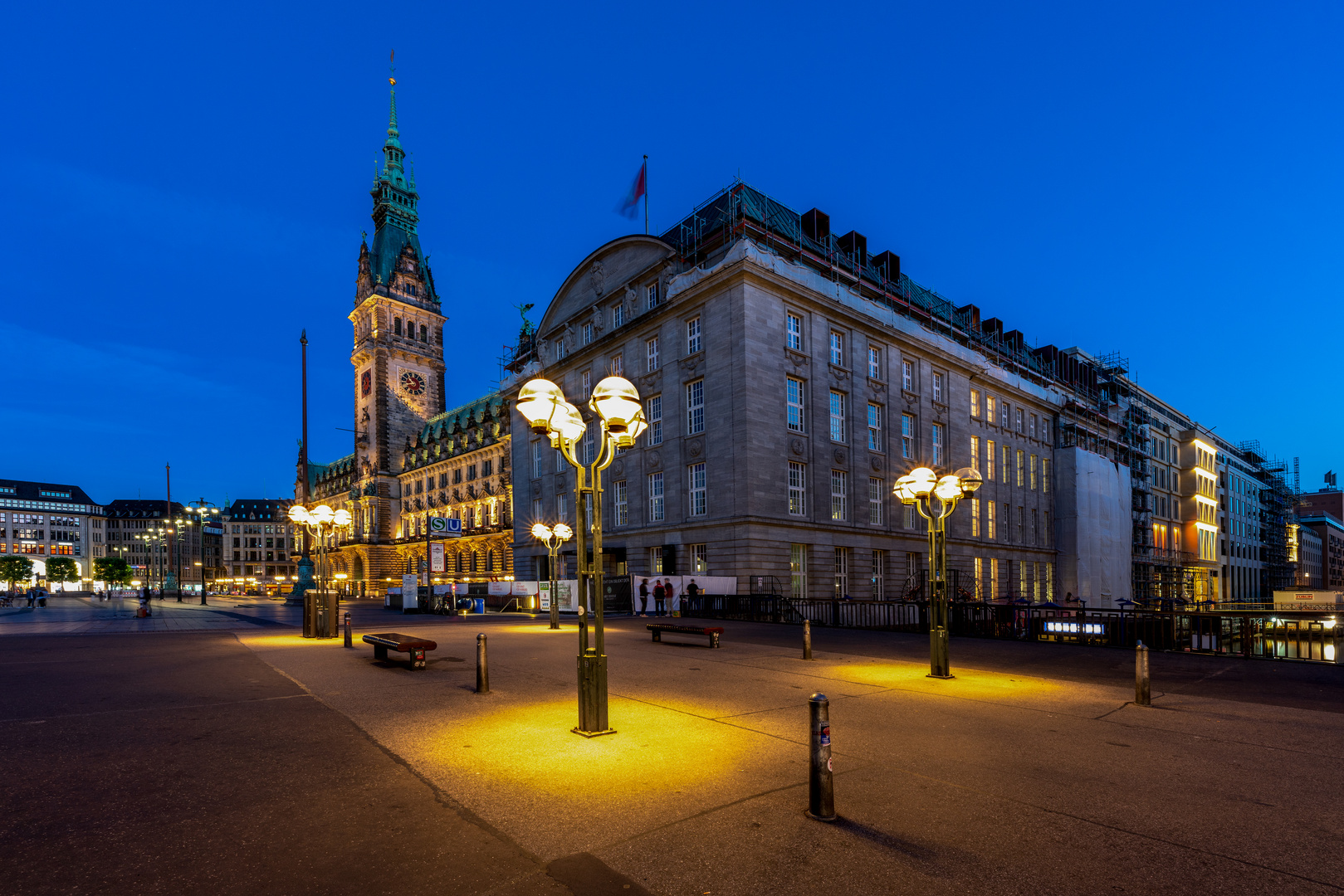 Abend Rathausmarkt