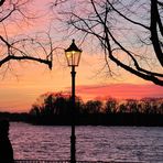 Abend Spaziergang am See